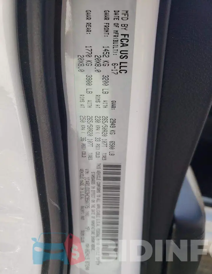 1C4RDJDG3HC950775 Photo# 13