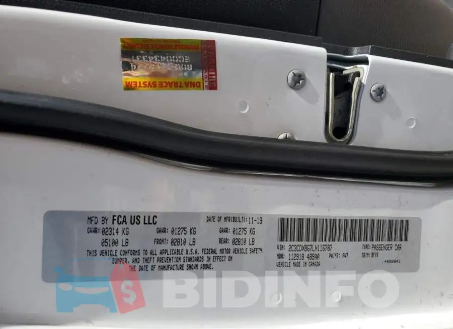 2C3CDXBG7LH116787 Photo# 13