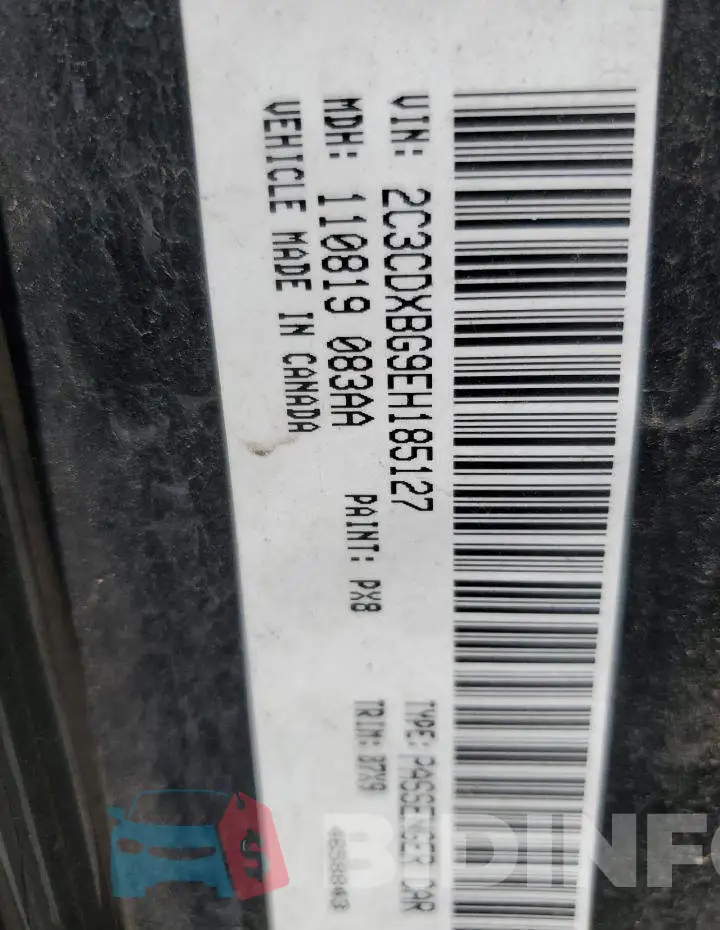 2C3CDXBG9EH185127 Photo# 12