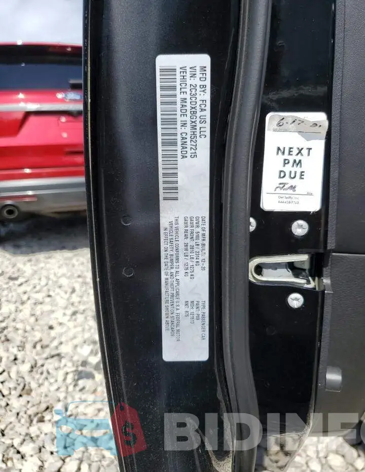 2C3CDXBGXMH527215 Photo# 13
