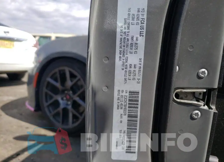 2C3CDXCT6KH692378 Photo# 13