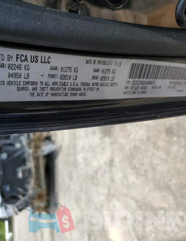 2C3CDZAG6KH688073 Photo# 12