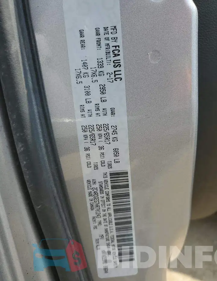 2C4RDGEG7HR701243 Photo# 13