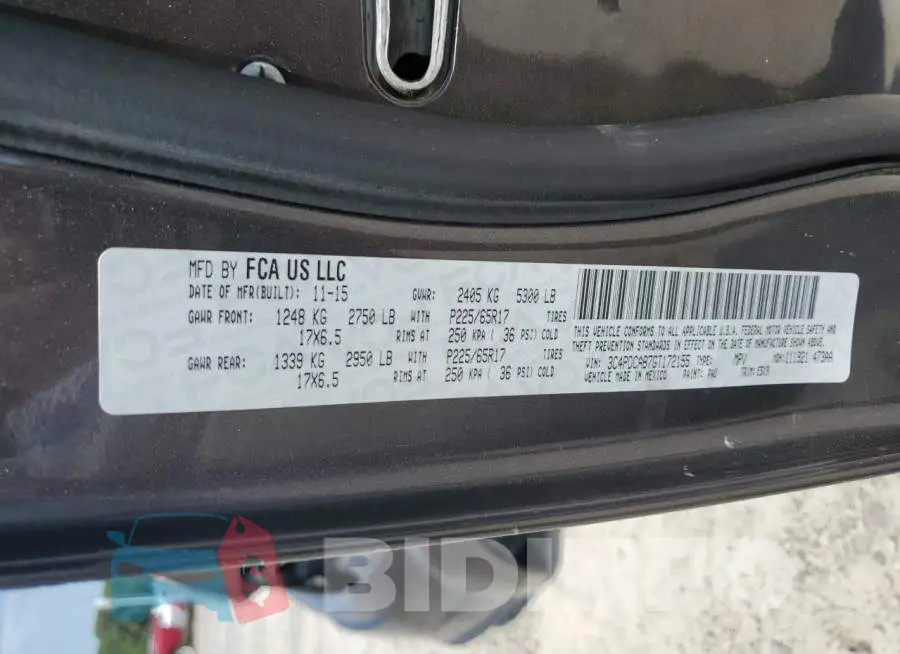 3C4PDCAB7GT172155 Photo# 13