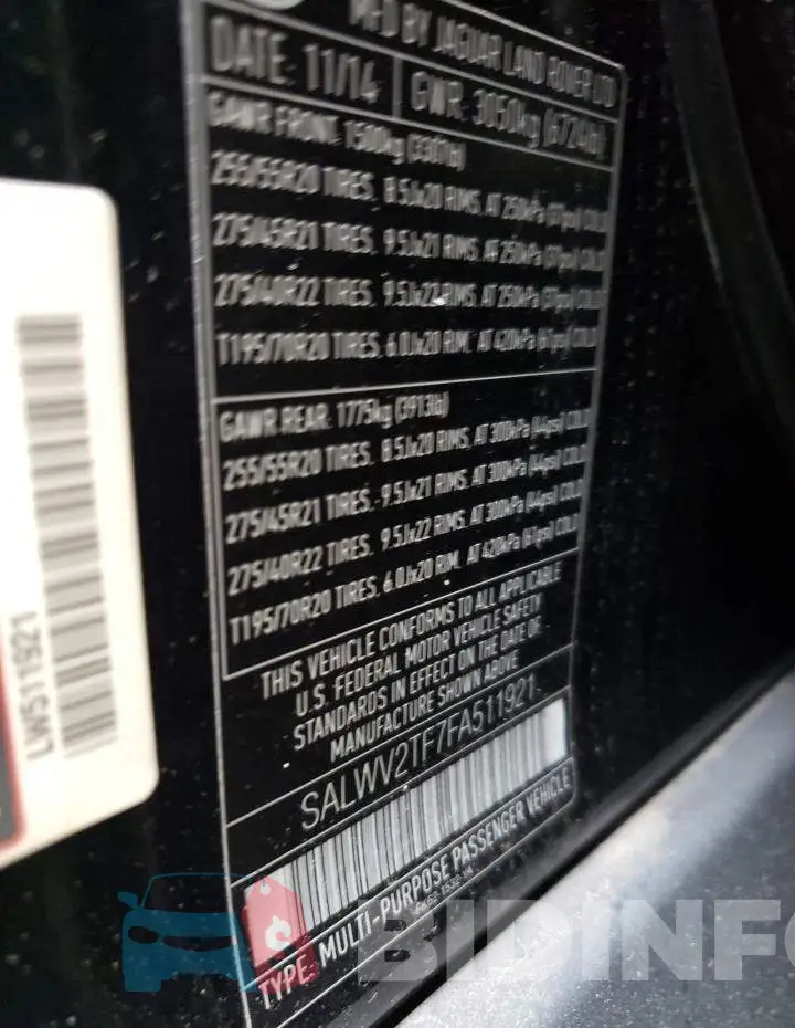 SALWV2TF7FA511921 Photo# 13
