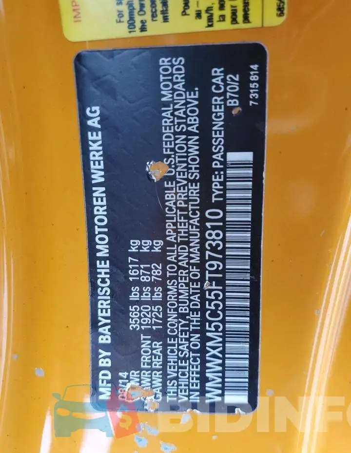 WMWXM5C55FT973810 Photo# 12