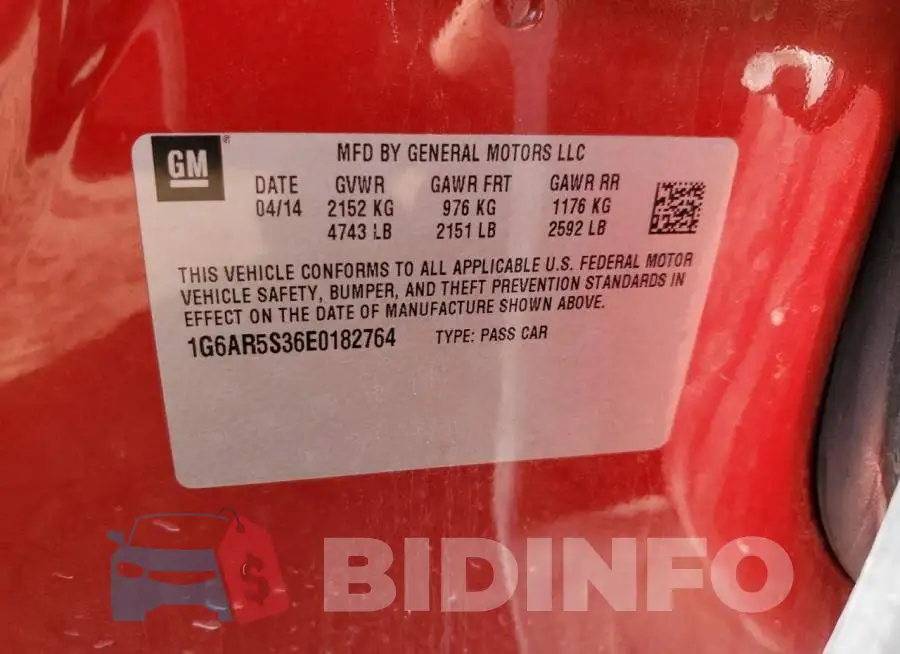 1G6AR5S36E0182764 Photo# 13