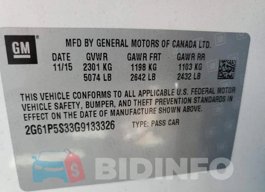 2G61P5S33G9133326 Photo# 12