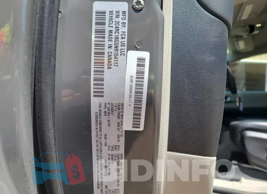 2C4RC1BG5NR154117 Photo# 13