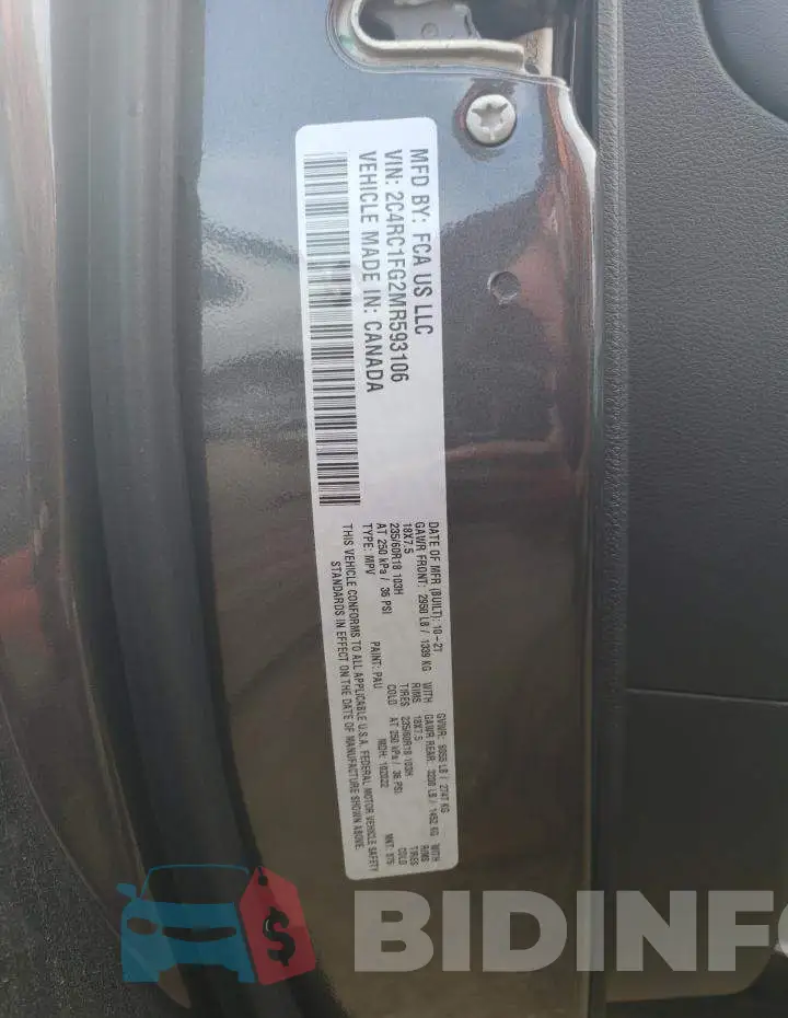 2C4RC1FG2MR593106 Photo# 14