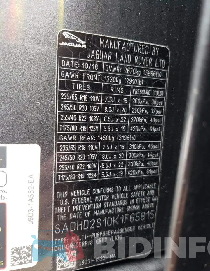 SADHD2S10K1F65815 Photo# 12