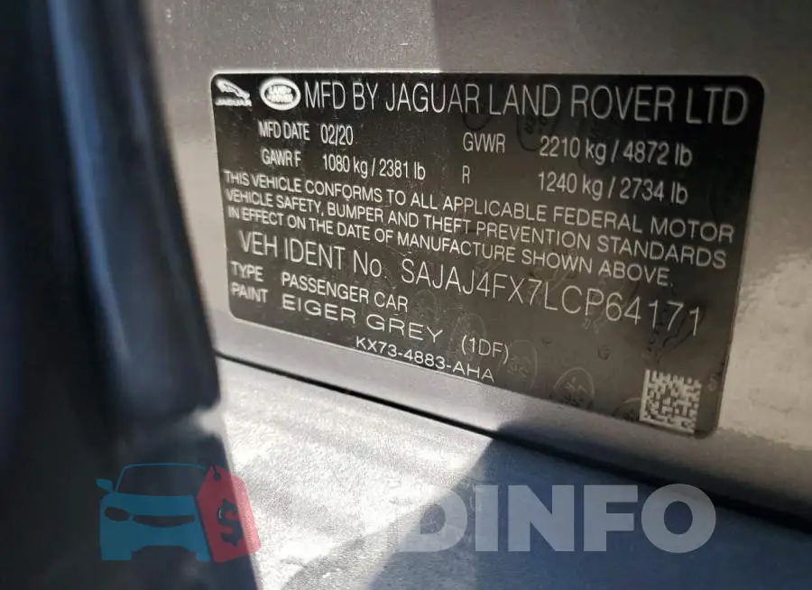 SAJAJ4FX7LCP64171 Photo# 12