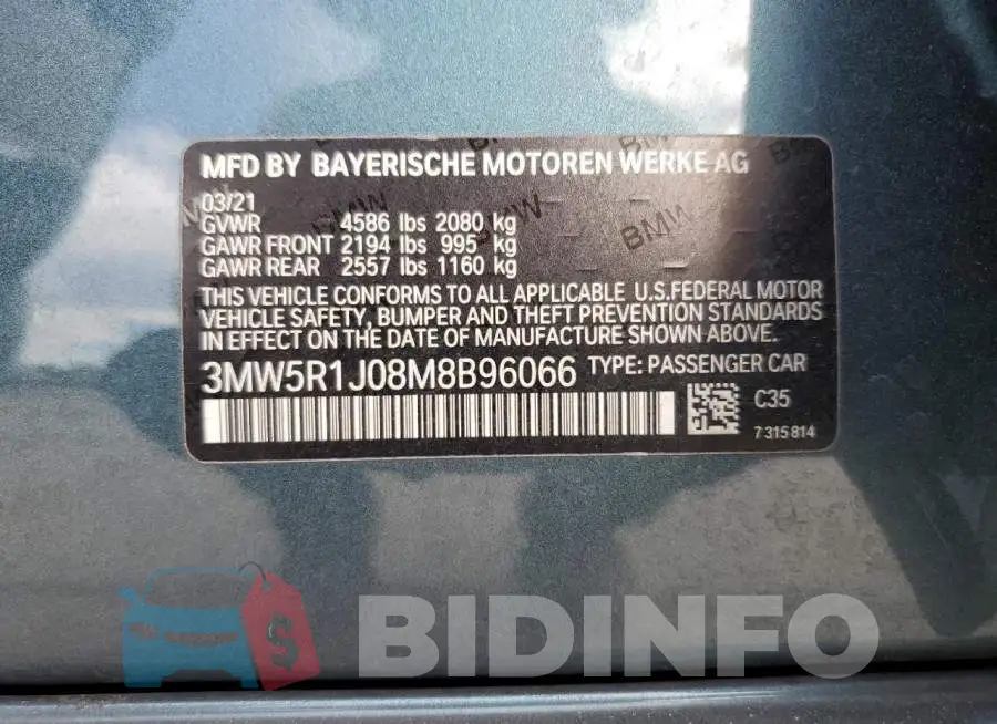 3MW5R1J08M8B96066 Photo# 13