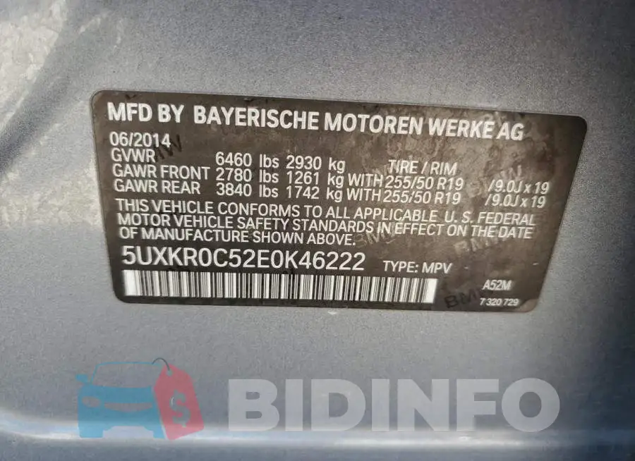5UXKR0C52E0K46222 Photo# 12