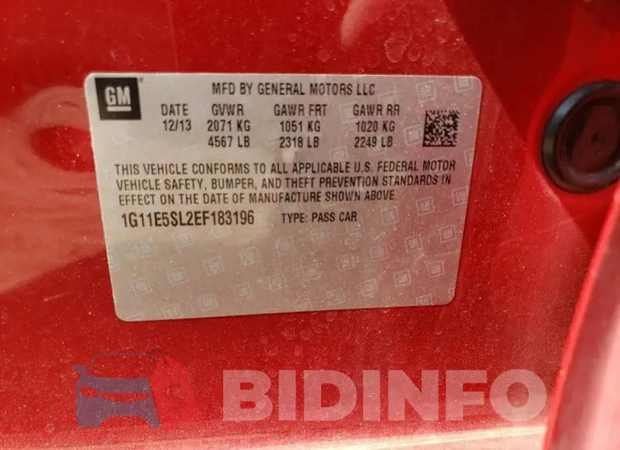 1G11E5SL2EF183196 Photo# 12