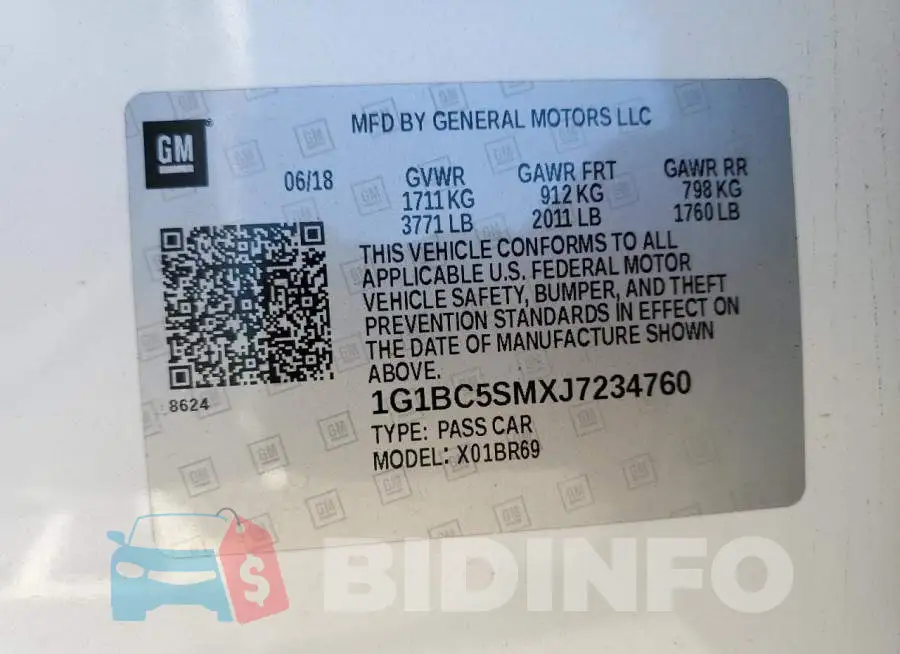 1G1BC5SMXJ7234760 Photo# 12