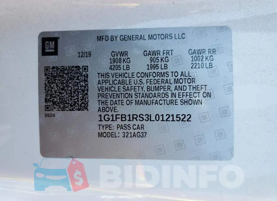1G1FB1RS3L0121522 Photo# 12