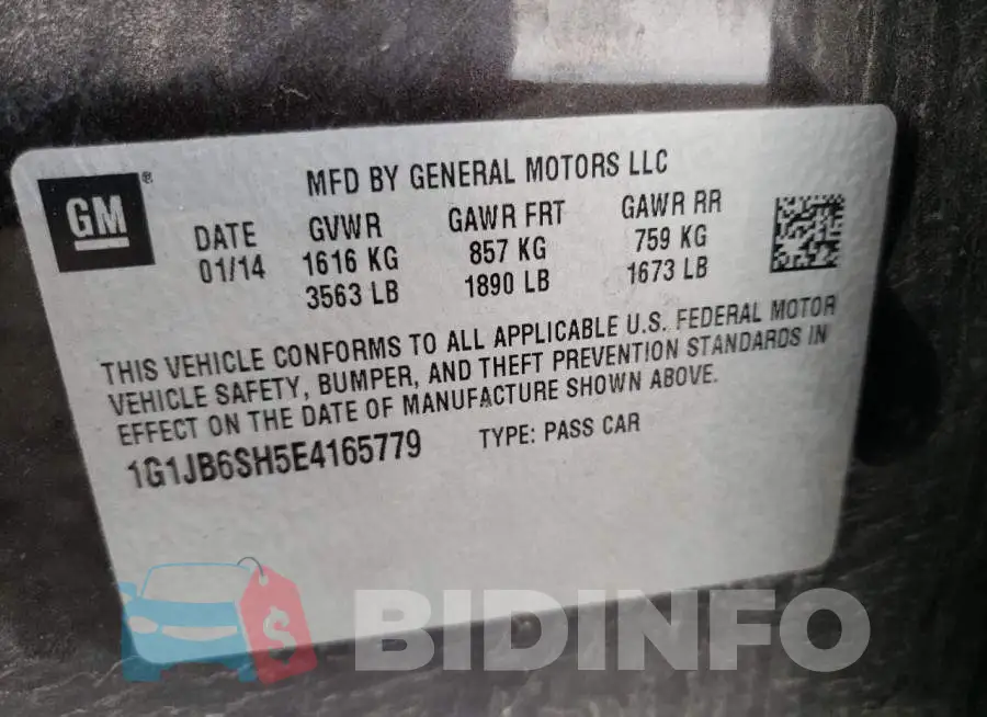 1G1JB6SH5E4165779 Photo# 12