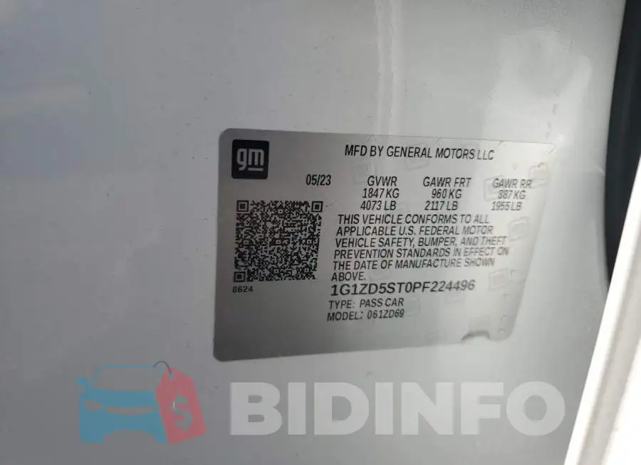 1G1ZD5ST0PF224496 Photo# 12