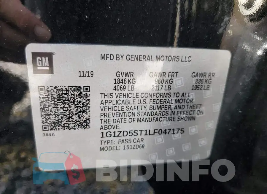 1G1ZD5ST1LF047175 Photo# 12