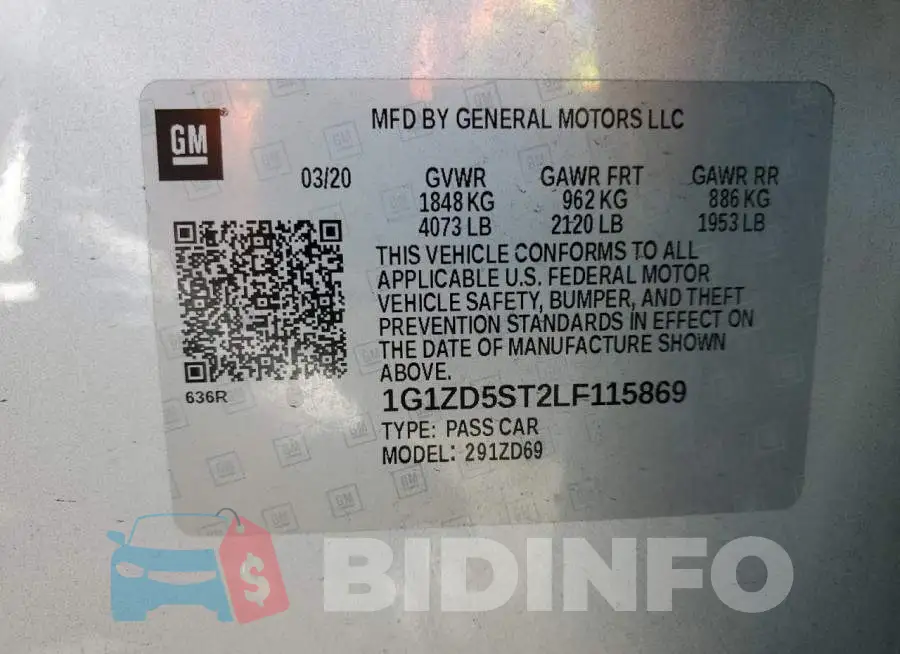 1G1ZD5ST2LF115869 Photo# 12