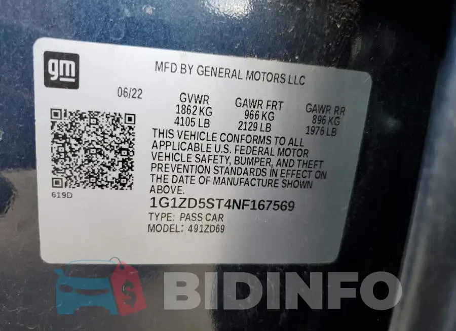 1G1ZD5ST4NF167569 Photo# 12