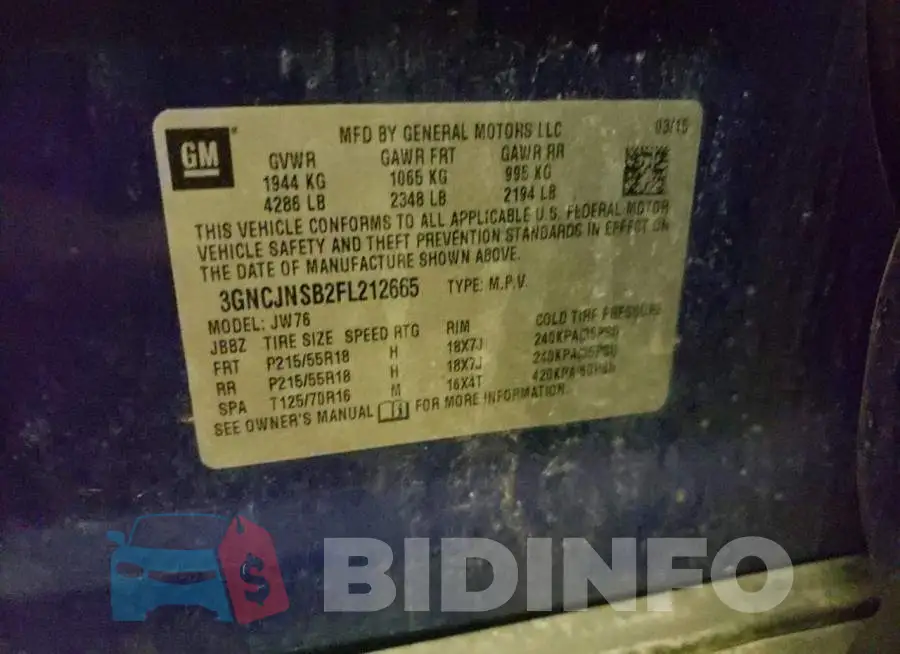 3GNCJNSB2FL212665 Photo# 12