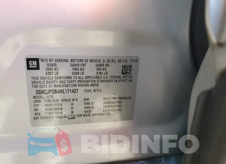 3GNCJPSB4HL171437 Photo# 13