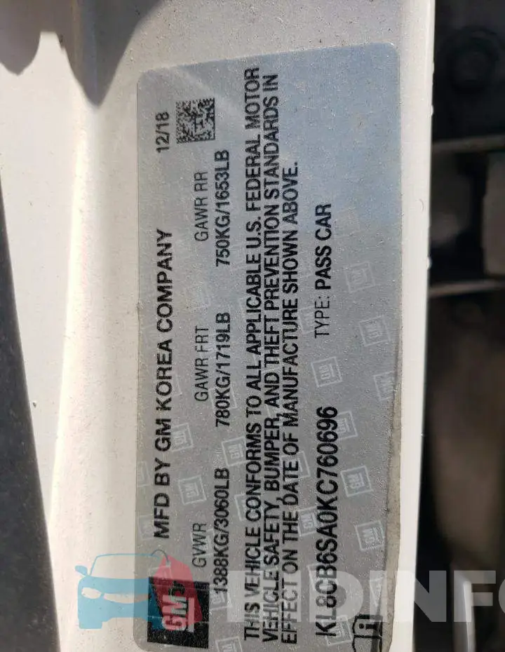 KL8CB6SA0KC760696 Photo# 12