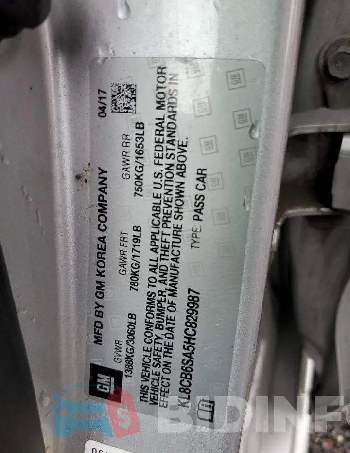KL8CB6SA5HC829987 Photo# 12