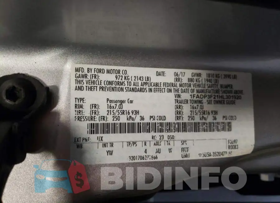 1FADP3F21HL301920 Photo# 10