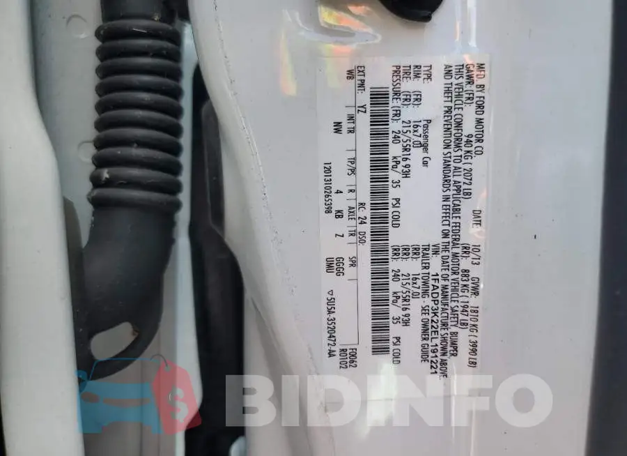1FADP3K22EL191221 Photo# 12