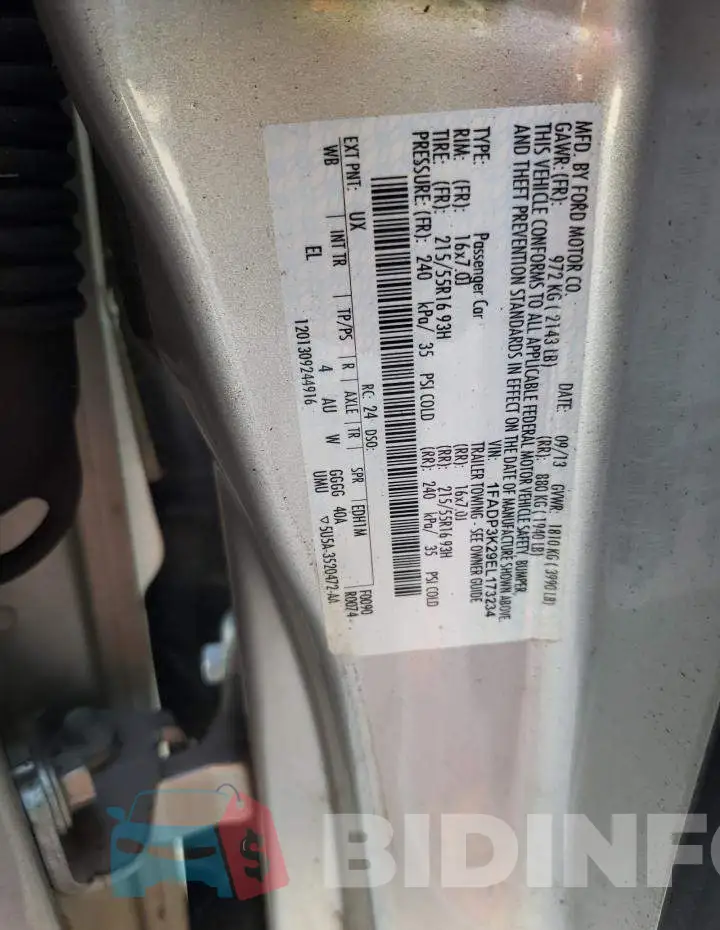 1FADP3K29EL173234 Photo# 12