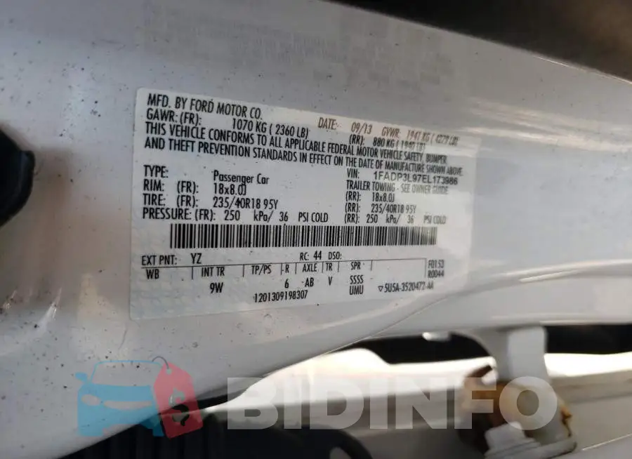1FADP3L97EL173986 Photo# 12