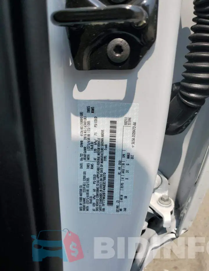 1FT7W2BT4NEE78870 Photo# 13