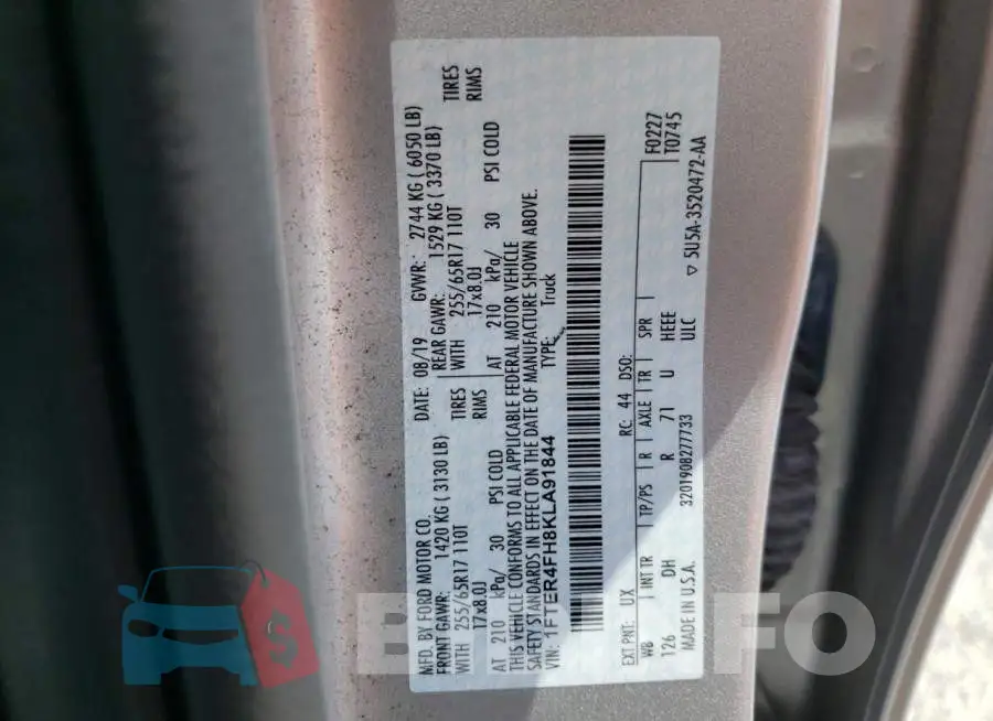 1FTER4FH8KLA91844 Photo# 13