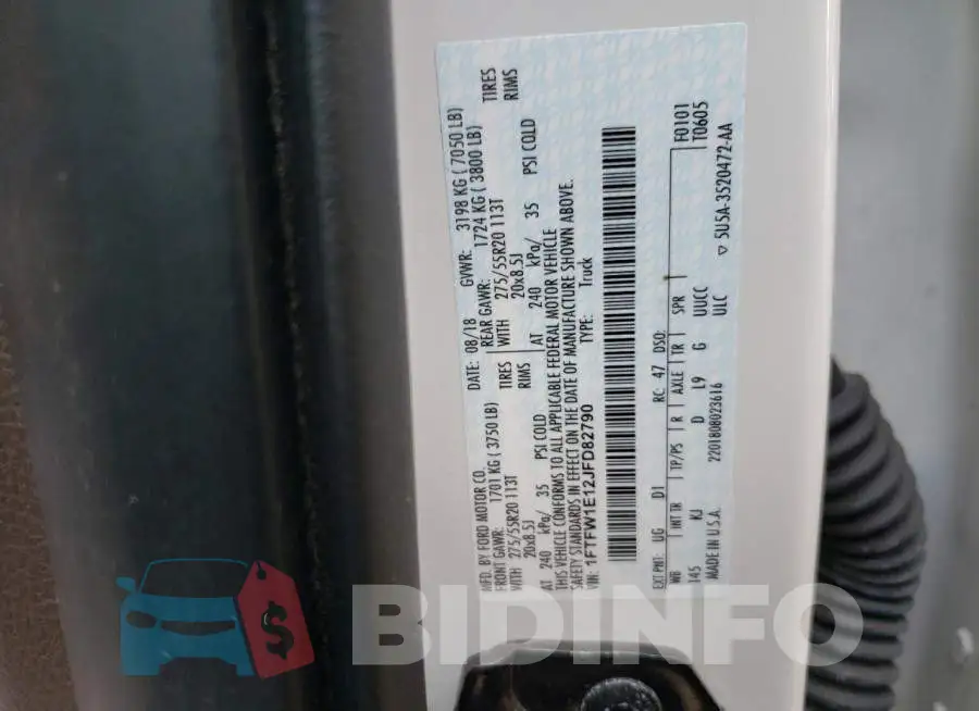 1FTFW1E12JFD82790 Photo# 12