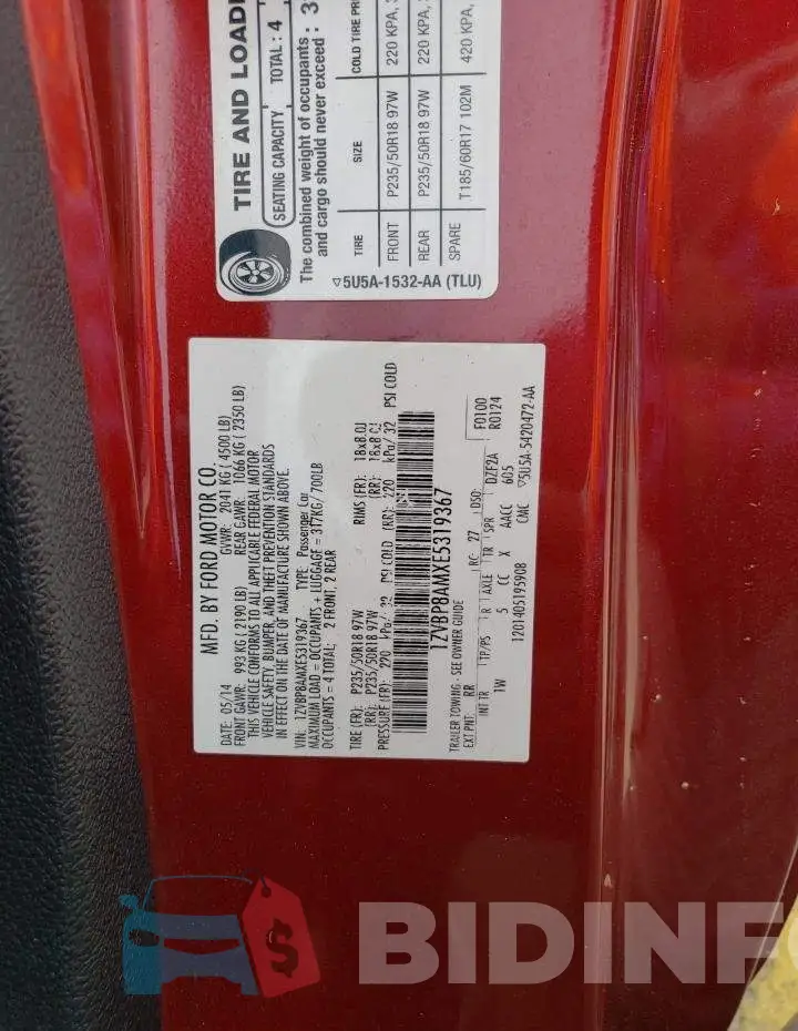 1ZVBP8AMXE5319367 Photo# 12