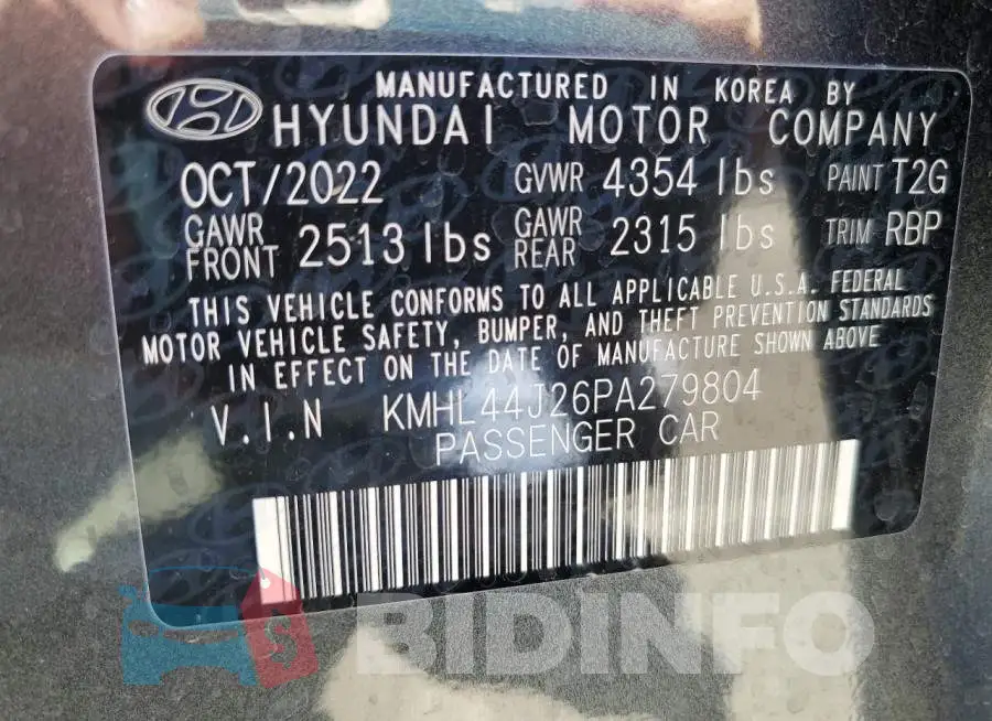 KMHL44J26PA279804 Photo# 12