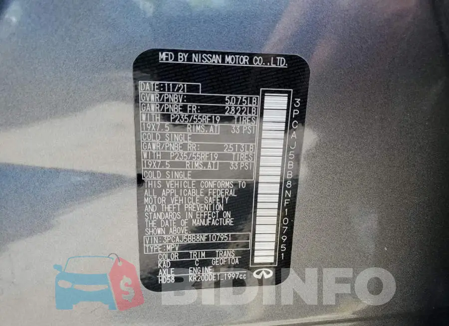 3PCAJ5BB8NF107951 Photo# 13