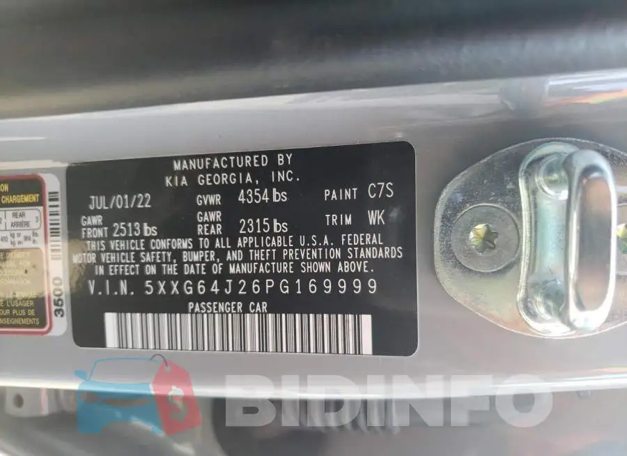 5XXG64J26PG169999 Photo# 13