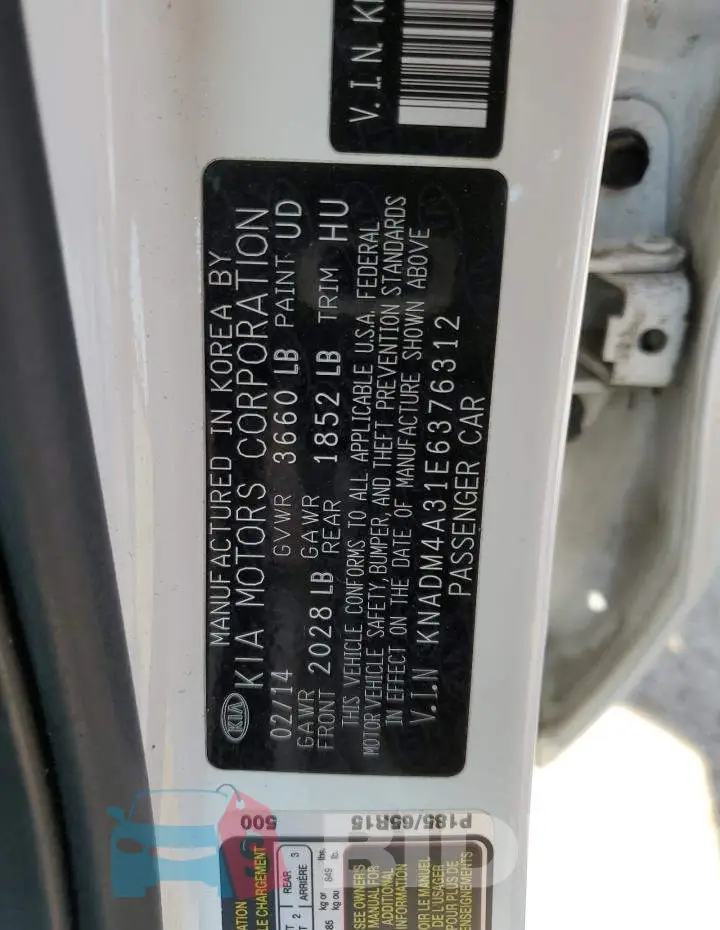 KNADM4A31E6376312 Photo# 12