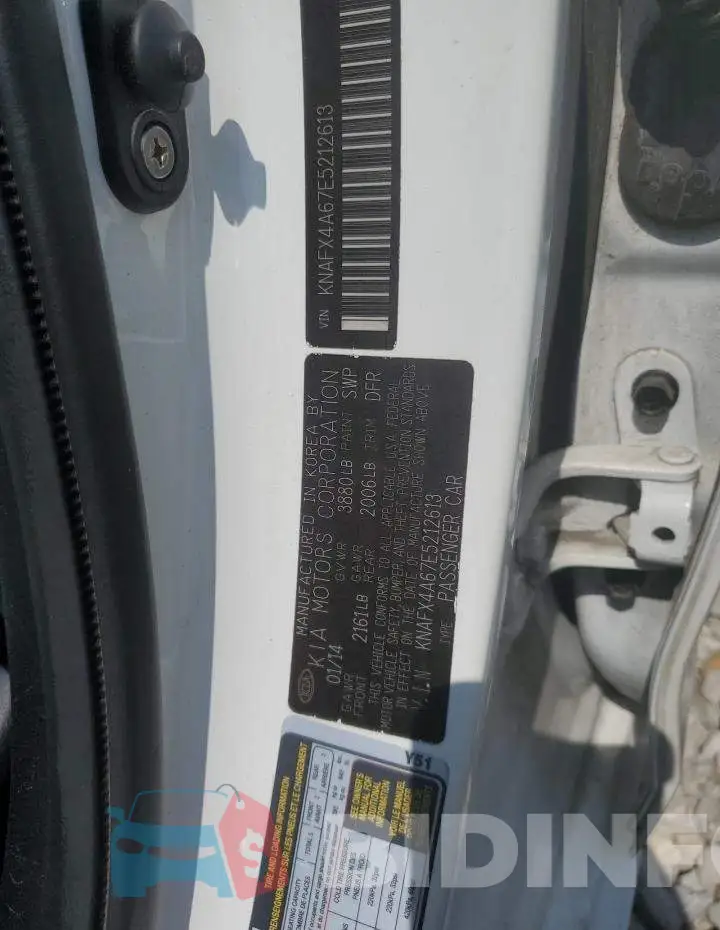 KNAFX4A67E5212613 Photo# 12
