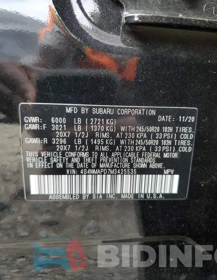 4S4WMAPD7M3425535 Photo# 14