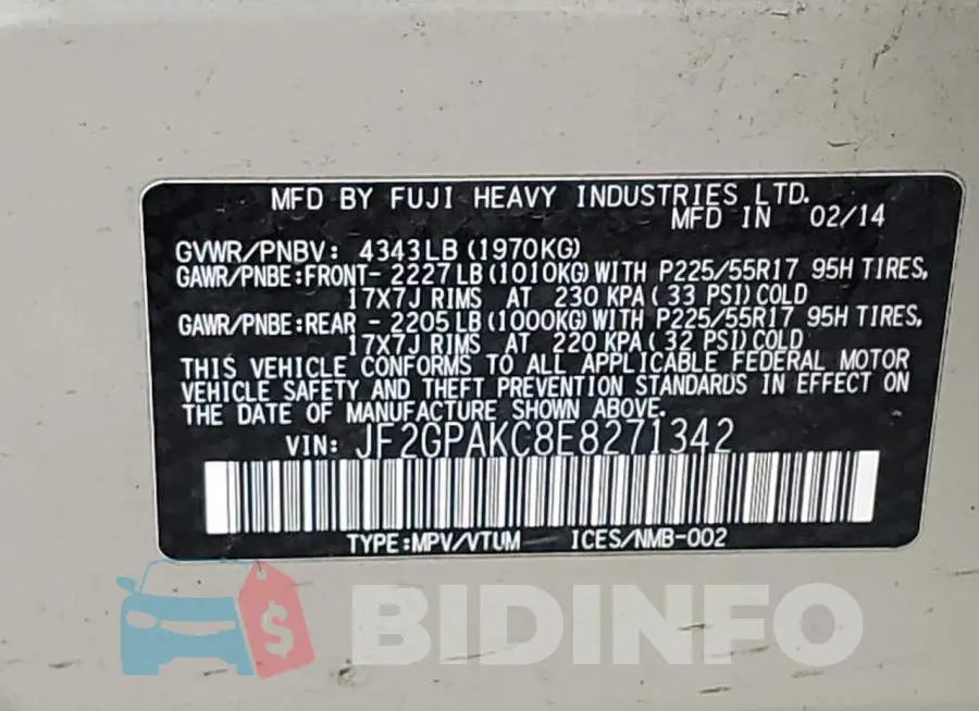 JF2GPAKC8E8271342 Photo# 12
