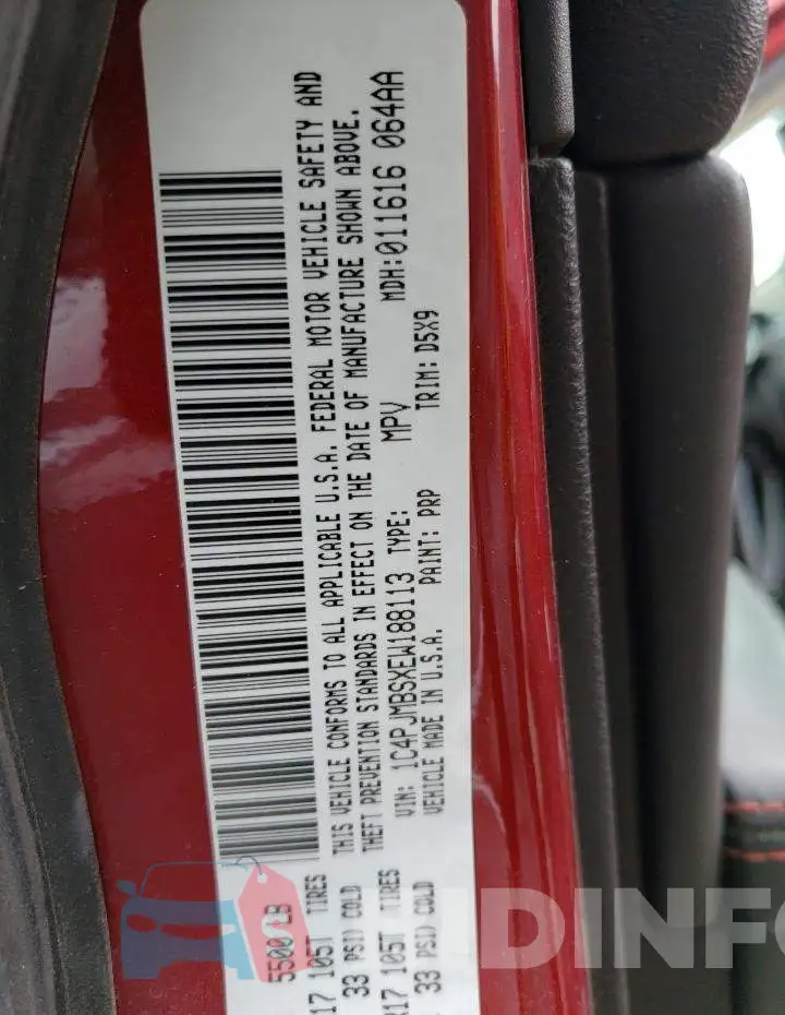 1C4PJMBSXEW188113 Photo# 13