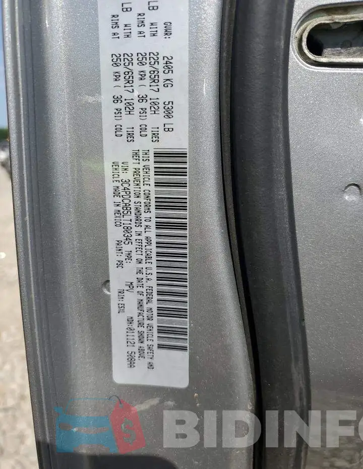 3C4PDCAB5LT180345 Photo# 12