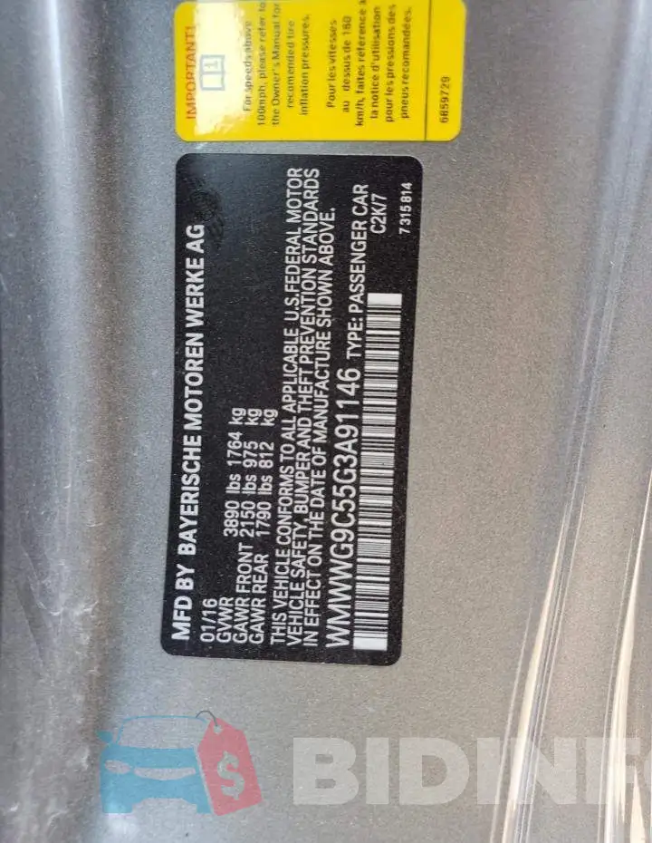 WMWWG9C55G3A91146 Photo# 13