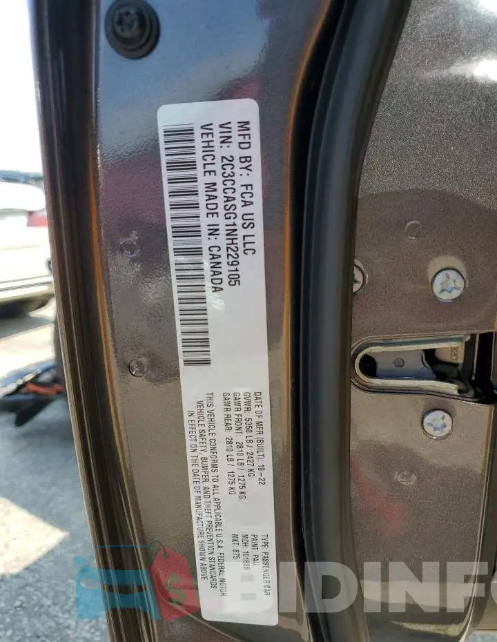 2C3CCASG1NH229105 Photo# 13