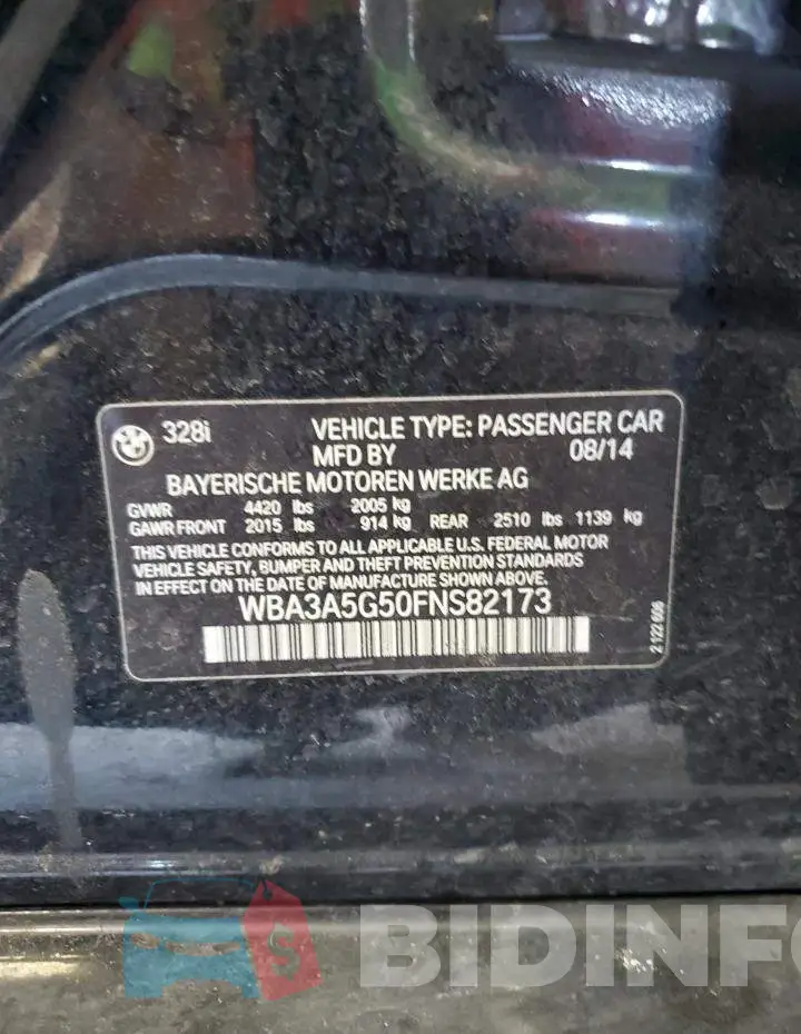 WBA3A5G50FNS82173 Photo# 12